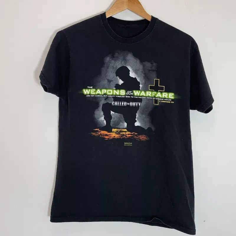 Vintage Y2K Modern Warfare Call Duty Weapons - Adult & Kids T-Shirts, Sweatshirts & Hoodies apparel design preview 1