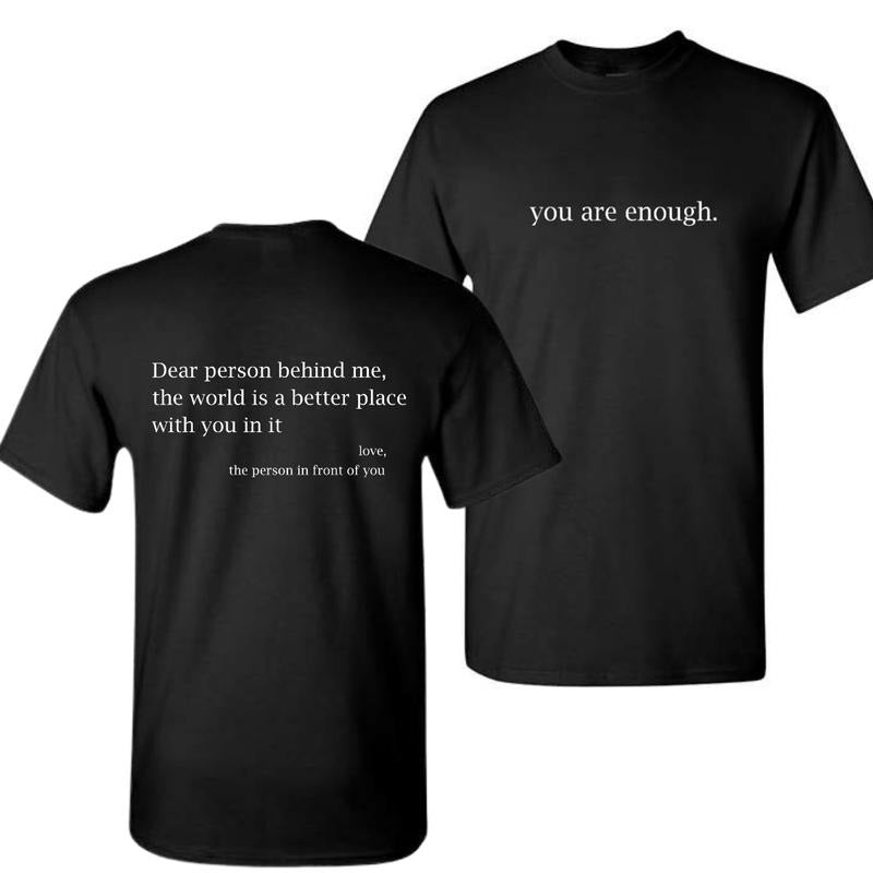 Vintage YOU ARE ENOUGH - Adult & Kids T-Shirts, Sweatshirts & Hoodies apparel design preview 1