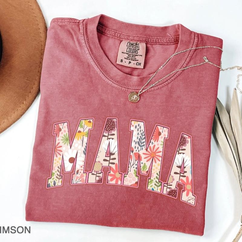 Vintage Floral Mama Strong Woman T Shirtstyle{N002}4 - Adult & Kids T-Shirts, Sweatshirts & Hoodies apparel design preview 1