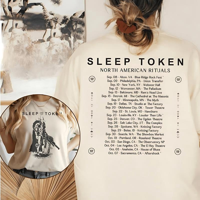 Vintage Rock Band Sleep Token Music Tour Concert 2 - Adult & Kids T-Shirts, Sweatshirts & Hoodies apparel design preview 1