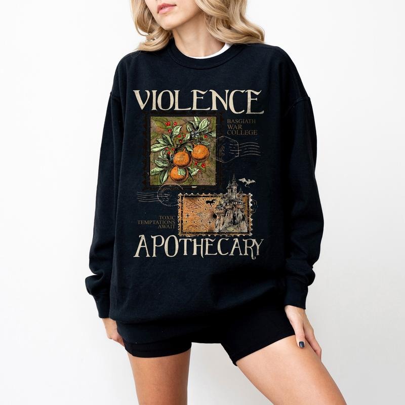Violence Apothecary Fourth Wing Basgiath War College - Adult & Kids T-Shirts, Sweatshirts & Hoodies apparel design preview 1