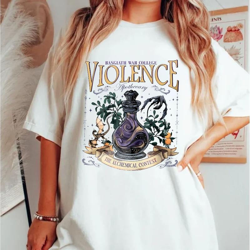 Violence Apothecary Basgiath War College Fourth Wing - Adult & Kids T-Shirts, Sweatshirts & Hoodies apparel design preview 1