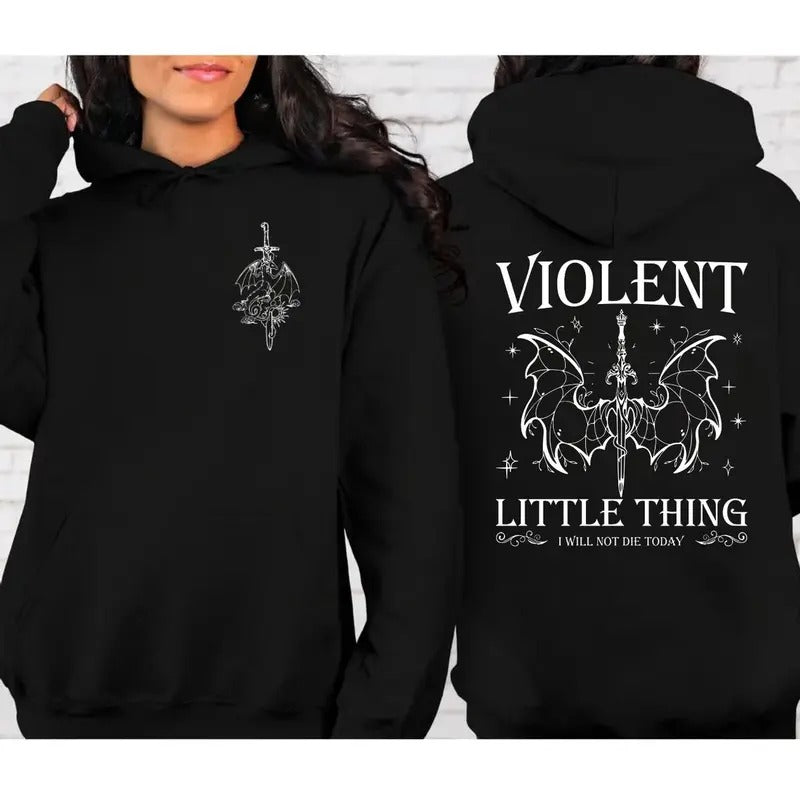 Violent Little Thing Fourth Wing Fan Dragon Rider - Adult & Kids T-Shirts, Sweatshirts & Hoodies apparel design preview 1