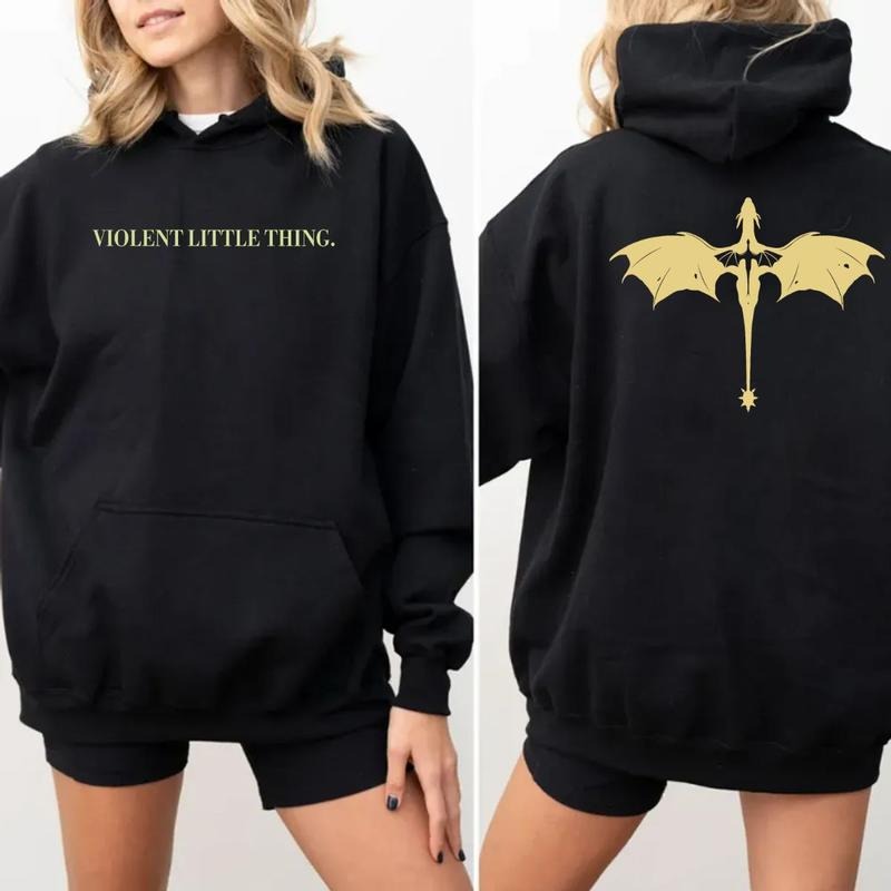 Violent Little Thing Fourth Wing Basgiath War Collage - Adult & Kids T-Shirts, Sweatshirts & Hoodies apparel design preview 1
