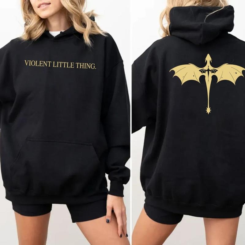 Violent Little Thing Fourth Wing Basgiath War Collage - Adult & Kids T-Shirts, Sweatshirts & Hoodies apparel design preview 1