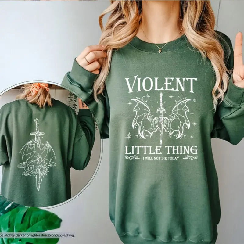Violent Little Thing Fourth Wing Fan Dragon Rider - Adult & Kids T-Shirts, Sweatshirts & Hoodies apparel design preview 1