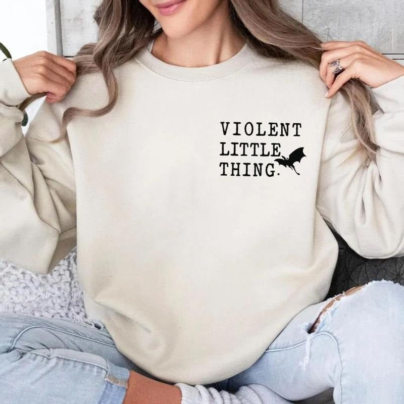 Violent Little Thing Dragon Rider Fourth Wing - Adult & Kids T-Shirts, Sweatshirts & Hoodies apparel design preview 1