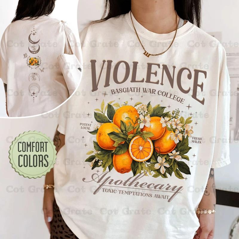 Violet Apothecary Comfort Colors Basgiath War College - Adult & Kids T-Shirts, Sweatshirts & Hoodies apparel design preview 1