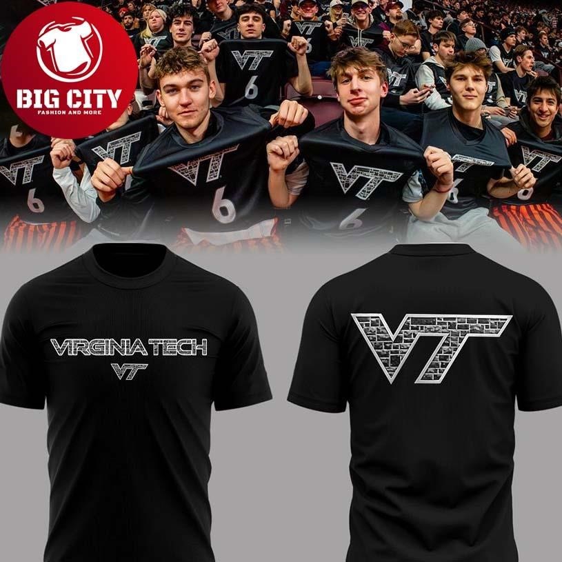 Virginia Tech Hokies Black Out Two Sided - Adult & Kids T-Shirts, Sweatshirts & Hoodies apparel design preview 1