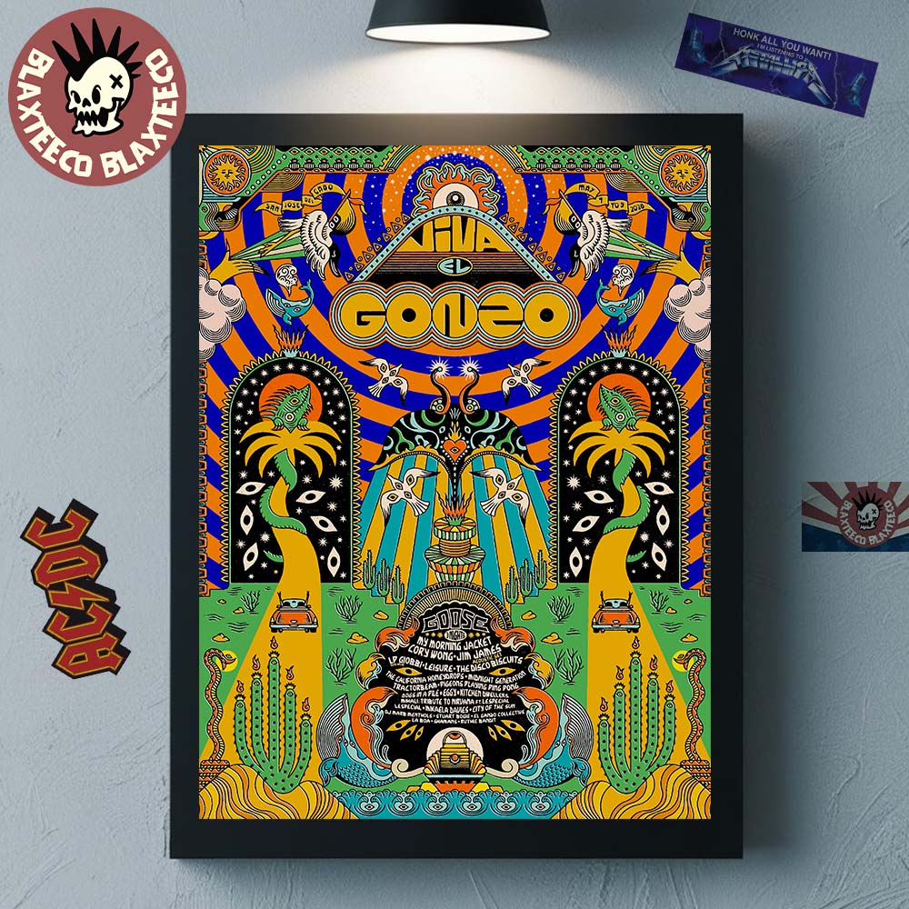 Viva El Gonzo 2026 Festival Lineup Poster At San Jose - Adult & Kids T-Shirts, Sweatshirts & Hoodies apparel design preview 1
