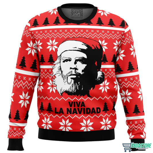 Viva La Navidad Che Guevara 3D Ugly Christmas Sweater - Holiday Gift product image