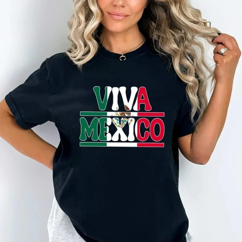 Viva Mexico Mexican Independence Day Pride September - Adult & Kids T-Shirts, Sweatshirts & Hoodies apparel design preview 1