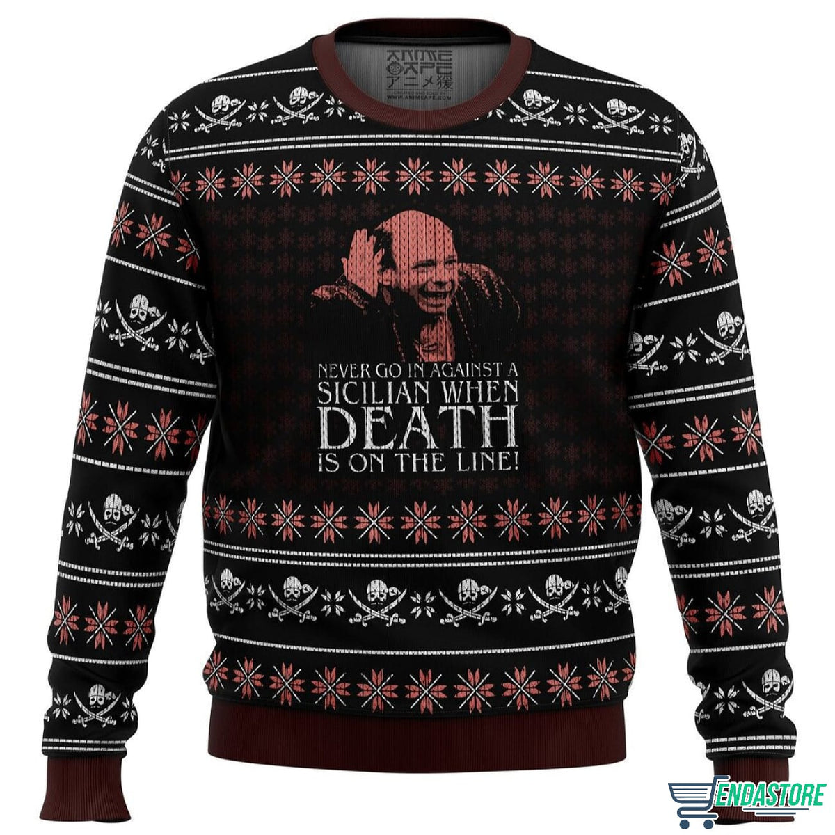 Vizzini The Princess Bride Never Go in Againts 3D Christmas Sweater - Holiday Gift product image