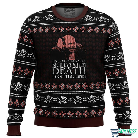 Vizzini The Princess Bride Never Go in Againts 3D Christmas Sweater - Holiday Gift product image