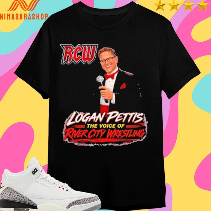 Voice Of RCW Logan Pettis The River City Wrestling - Adult & Kids T-Shirts, Sweatshirts & Hoodies apparel design preview 1
