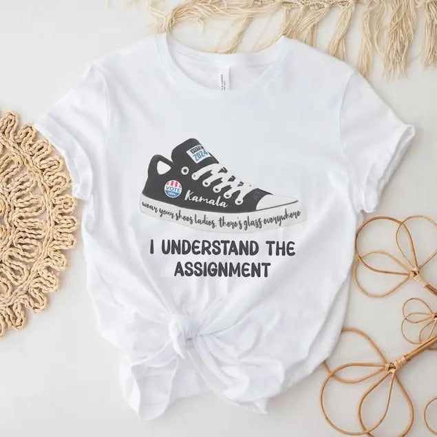 Vote Blue I Understand Assignment VP Sneakers Save - Adult & Kids T-Shirts, Sweatshirts & Hoodies apparel design preview 1