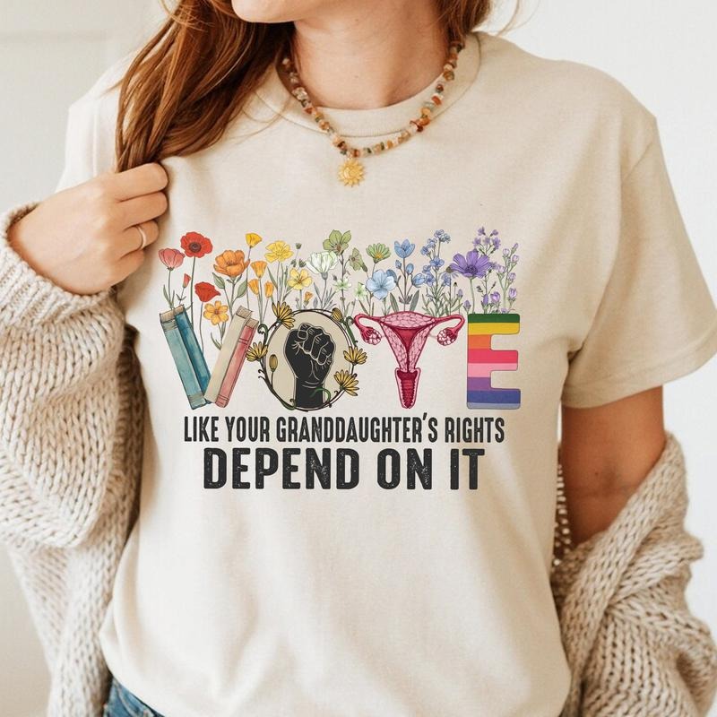 Vote Like Your Granddaughters Rights Equaility BLM - Adult & Kids T-Shirts, Sweatshirts & Hoodies apparel design preview 1