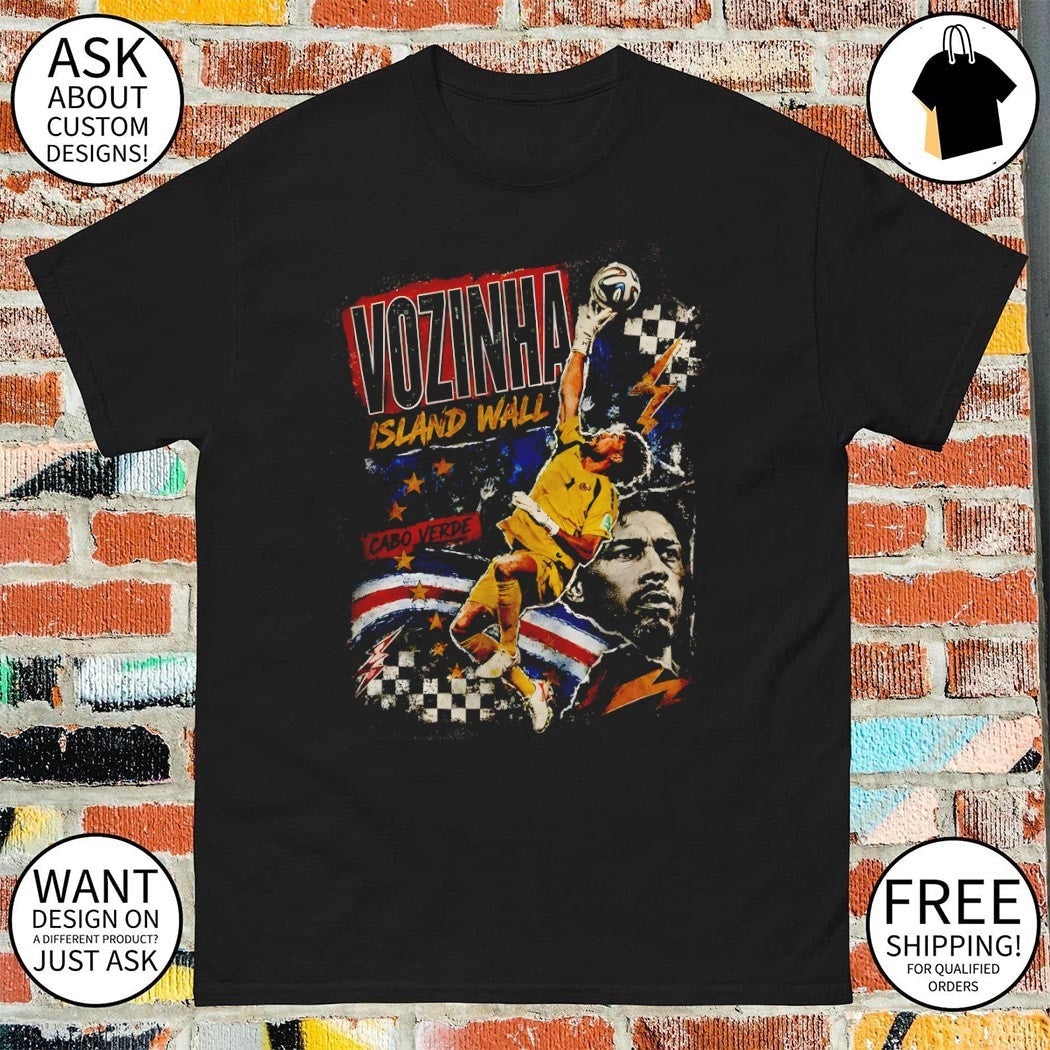 Vozinha Island Wall Cape Verde Football World Cup - Adult & Kids T-Shirts, Sweatshirts & Hoodies apparel design preview 1