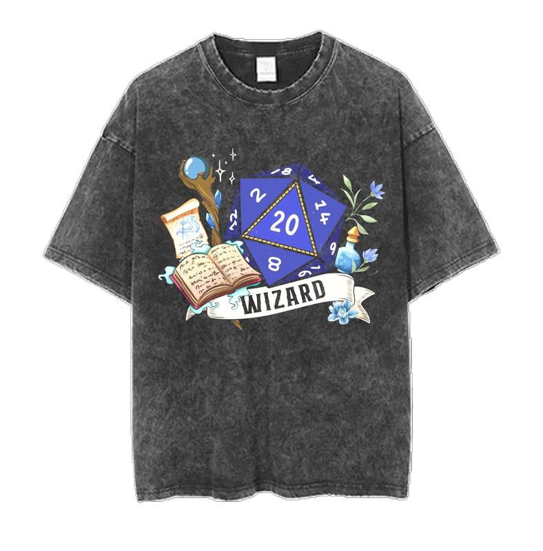 WIZARD Dnd Gamers Dice Girl - Adult & Kids T-Shirts, Sweatshirts & Hoodies apparel design preview 1