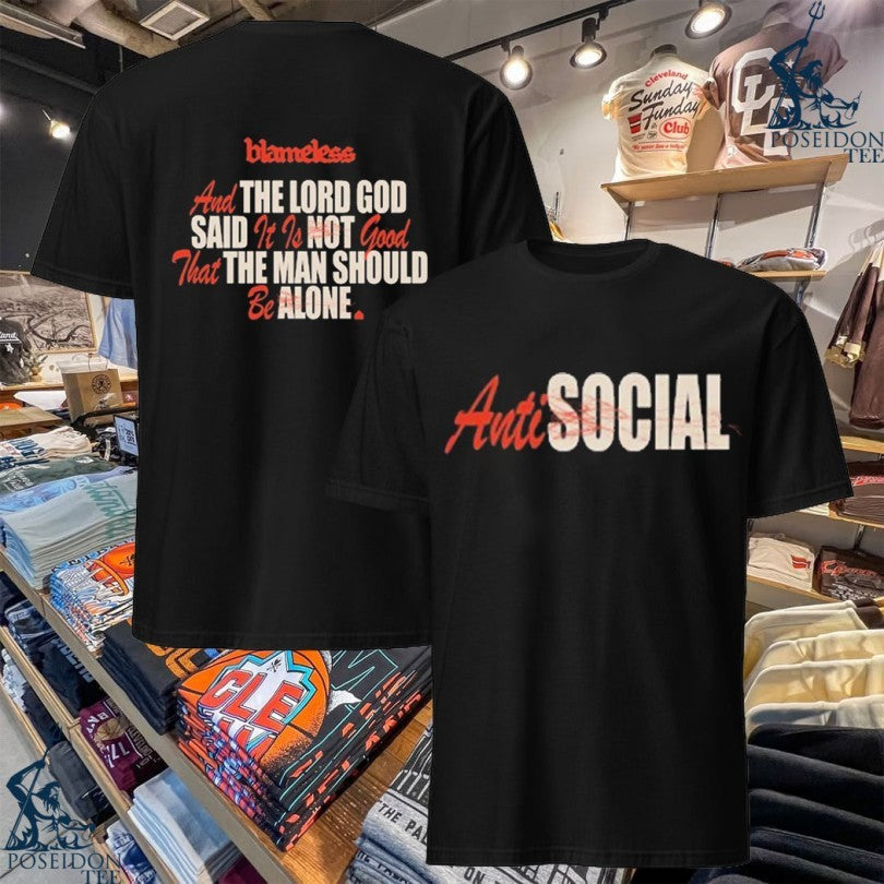 Bold Apparel Antisocial The Lord God Said Not Man - Adult & Kids T-Shirts, Sweatshirts & Hoodies apparel design preview 1