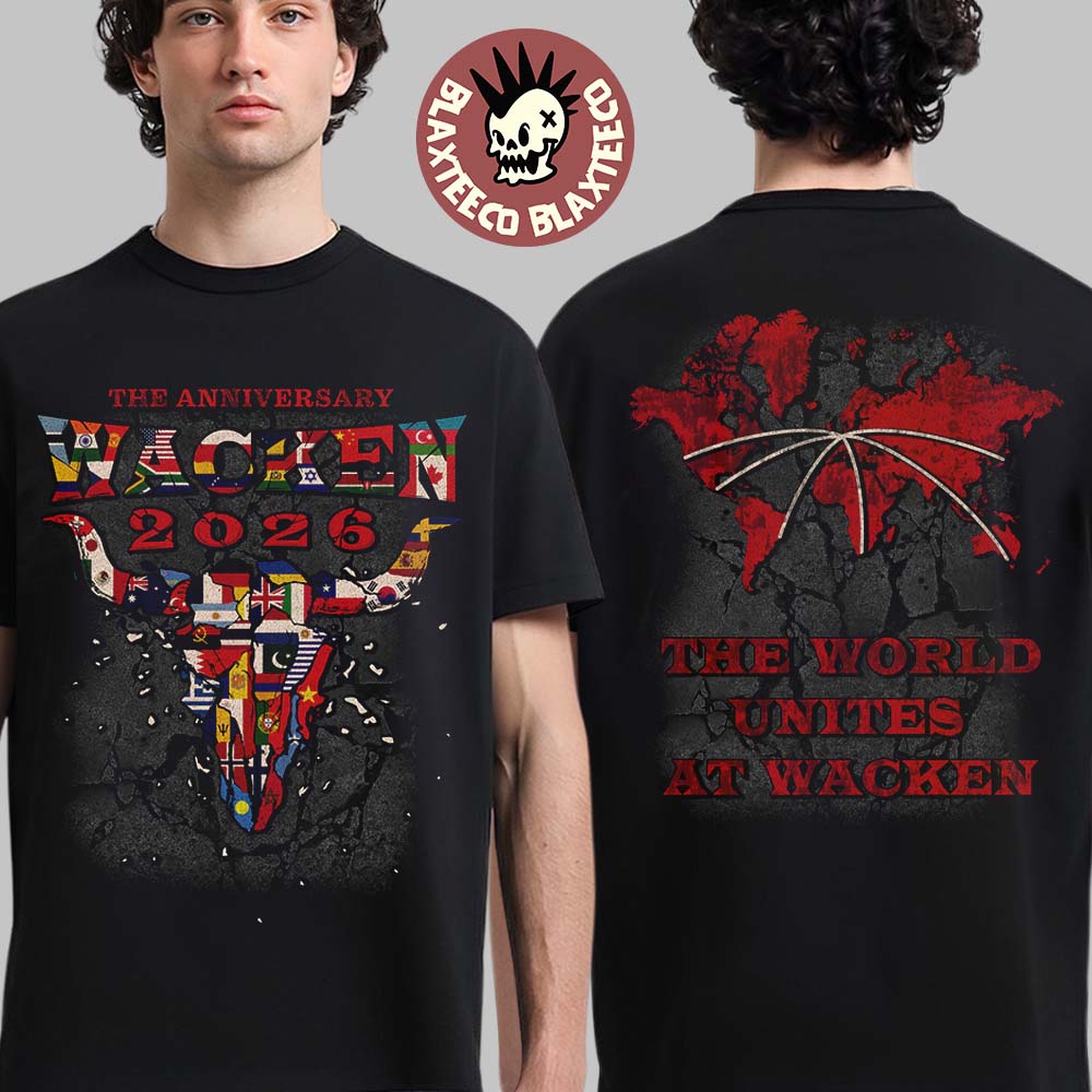 Wacken Open Air 2026 Festival The Anniversary Merch - Adult & Kids T-Shirts, Sweatshirts & Hoodies apparel design preview 1