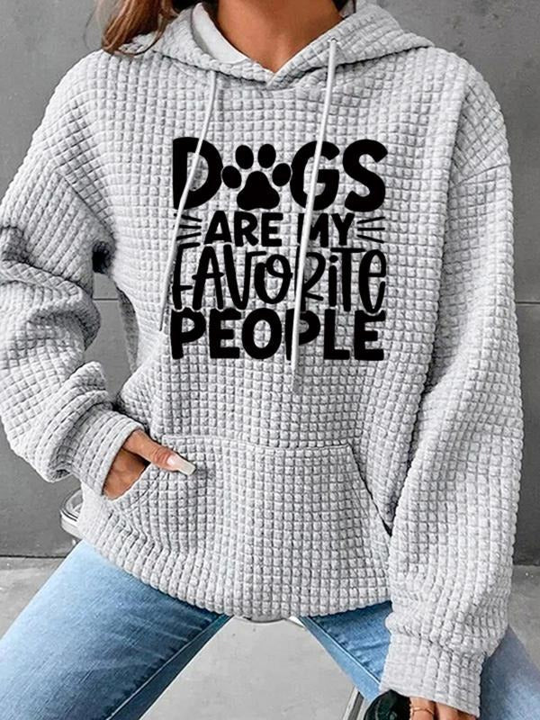 Waffle Drawstring Casual Attitude Slogan Cow Print - Adult & Kids T-Shirts, Sweatshirts & Hoodies apparel design preview 1