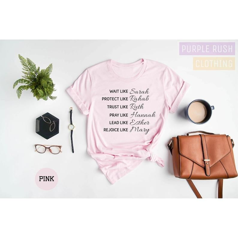 Wait Like Sarah Protect Rehab Trust Ruth Christian - Adult & Kids T-Shirts, Sweatshirts & Hoodies apparel design preview 1