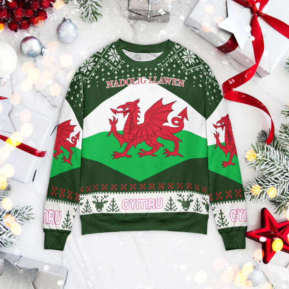 Wales Christmas Unisex 3D Sweatshirt 3D Christmas Sweater - Holiday Gift product image