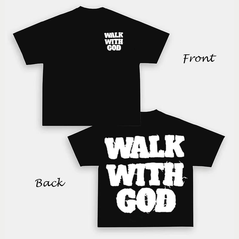 Walk God Hip Hop Streetwear Y2k Vintage Top - Adult & Kids T-Shirts, Sweatshirts & Hoodies apparel design preview 1
