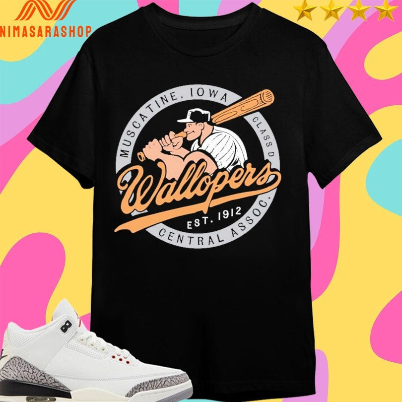Wallopers Muscatine Iowa Class Est 1912 Central Assoc - Adult & Kids T-Shirts, Sweatshirts & Hoodies apparel design preview 1
