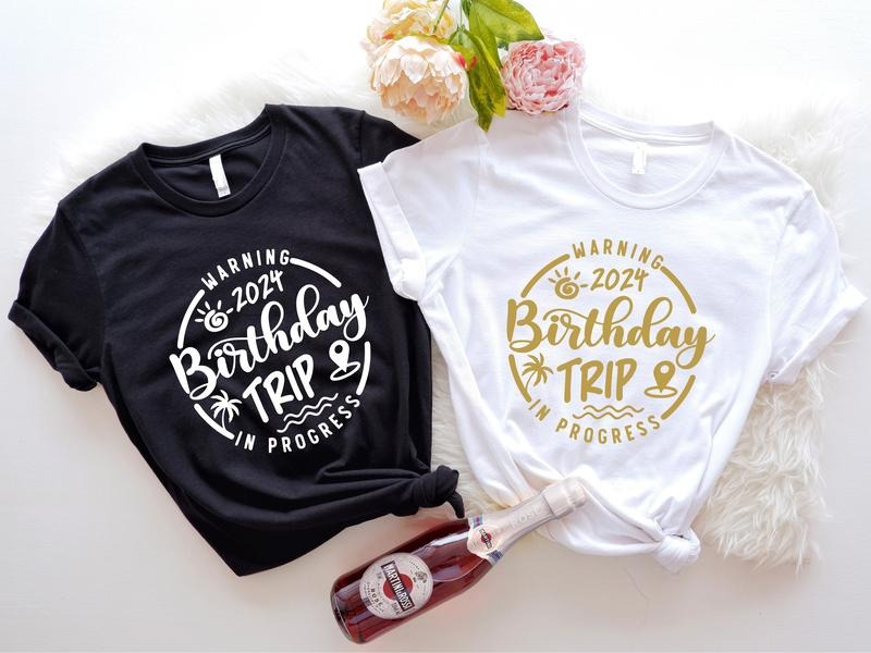 Warning Trip 2024 Matching Group Weekend Bday Short - Adult & Kids T-Shirts, Sweatshirts & Hoodies apparel design preview 1