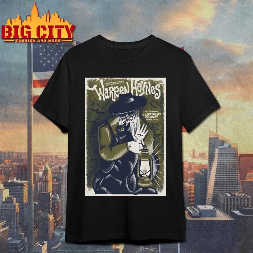 Warren Haynes Grundy County CO TN Feb 26 2026 Poster - Adult & Kids T-Shirts, Sweatshirts & Hoodies apparel design preview 1