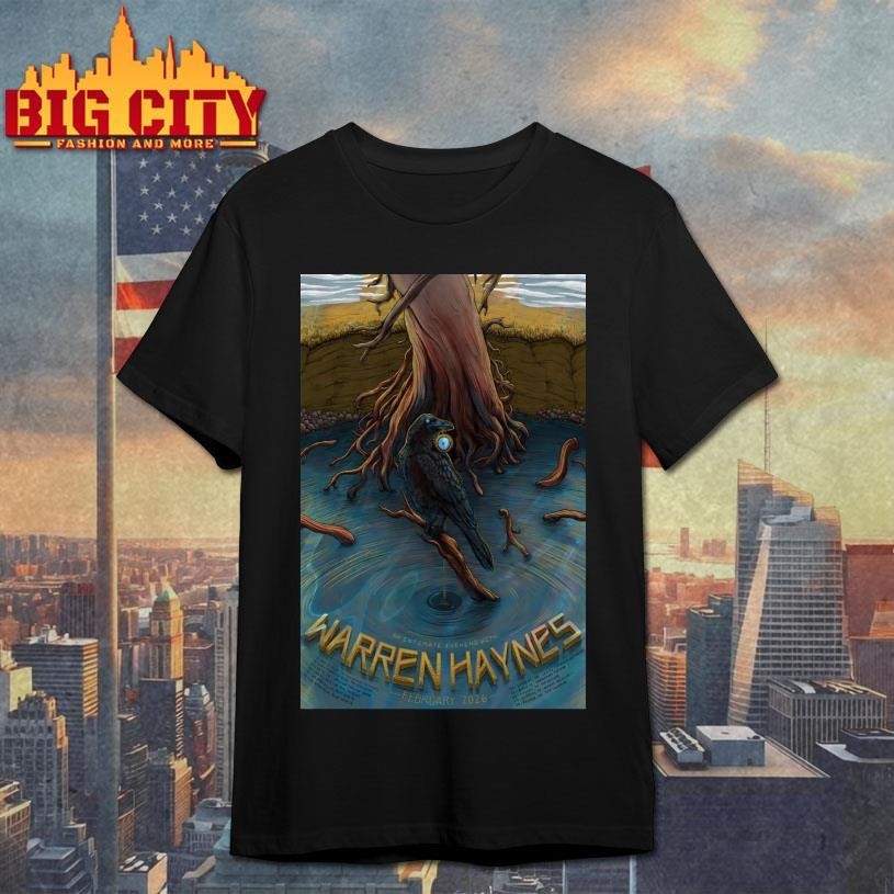 Warren Haynes Tour Feb 2026 Poster - Adult & Kids T-Shirts, Sweatshirts & Hoodies apparel design preview 1