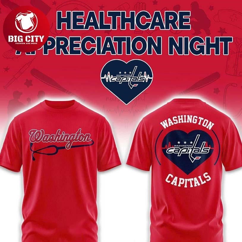 Washington Capitals x Healthcare Appreciation 2026 - Adult & Kids T-Shirts, Sweatshirts & Hoodies apparel design preview 1