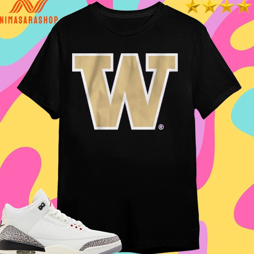 Washington Huskies Men’s Basketball Primary - Adult & Kids T-Shirts, Sweatshirts & Hoodies apparel design preview 1