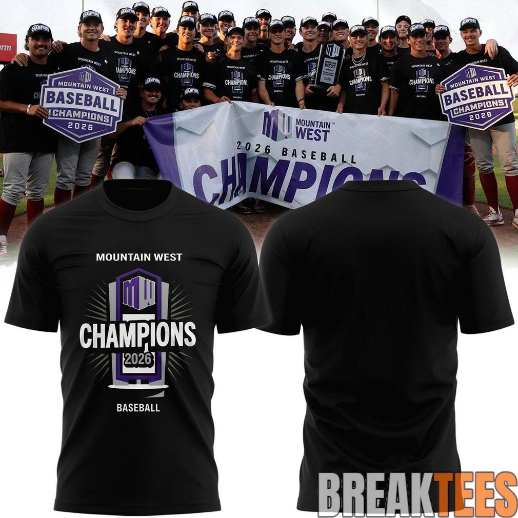 Washington State Cougars 2026 Mountain West Baseball - Adult & Kids T-Shirts, Sweatshirts & Hoodies apparel design preview 1