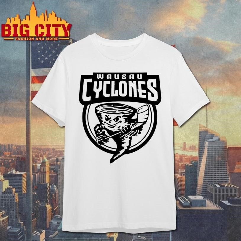 Wausau Cyclones Hockey 2025 Logo - Adult & Kids T-Shirts, Sweatshirts & Hoodies apparel design preview 1