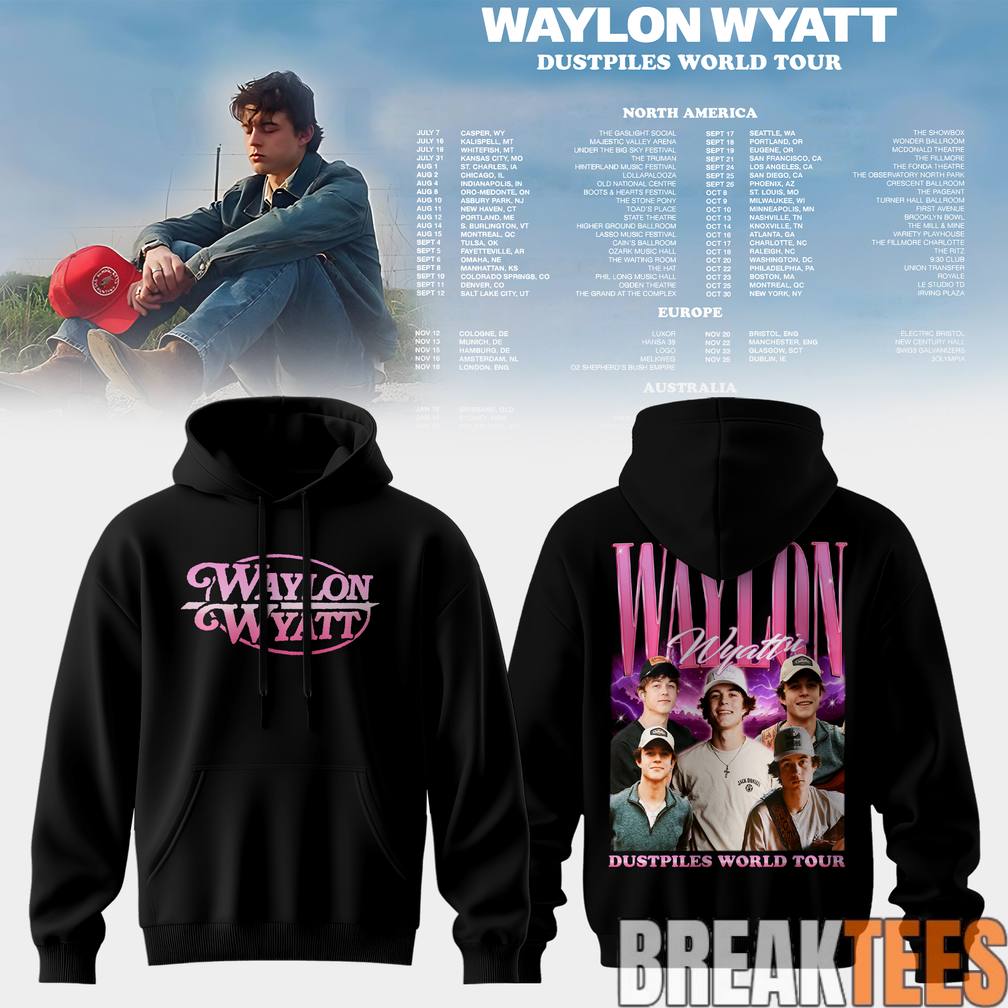Waylon Wyatt Dustpiles World Tour 2026 - Adult & Kids T-Shirts, Sweatshirts & Hoodies apparel design preview 1