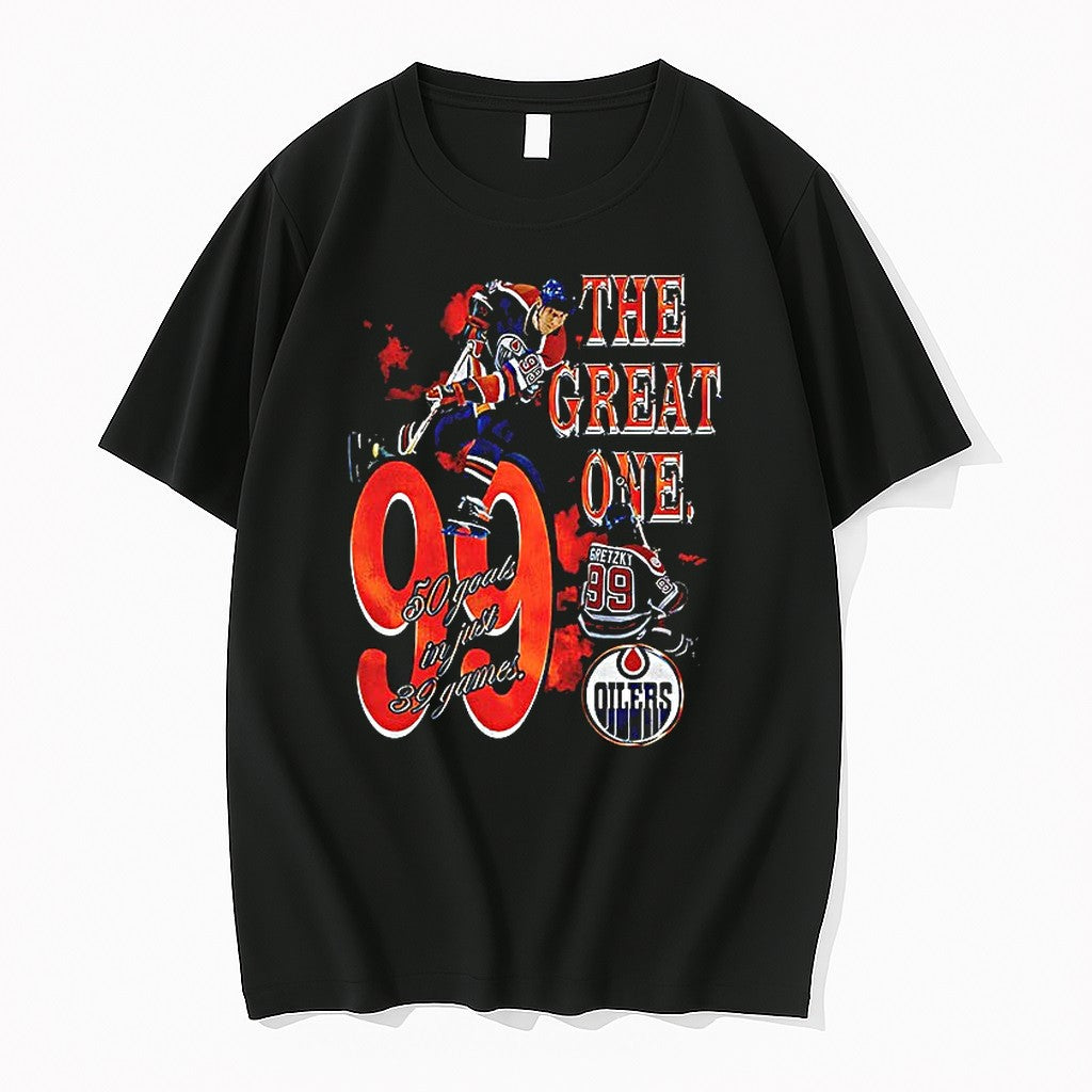 Wayne Gretzky Edmonton Oilers The Great One Sweater - Adult & Kids T-Shirts, Sweatshirts & Hoodies apparel design preview 1