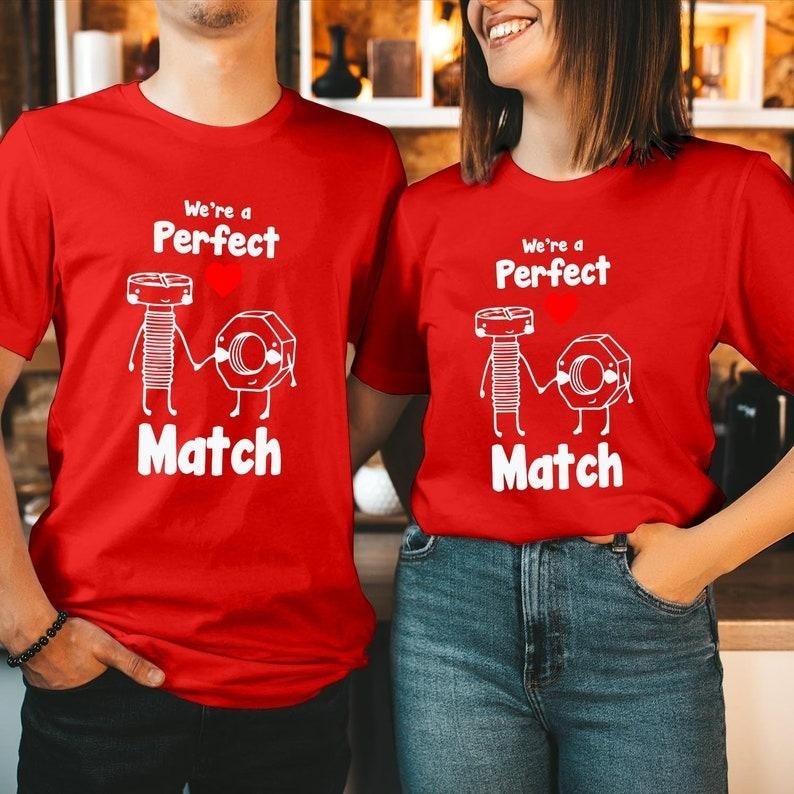 We Are Perfect Match Cotton Fabric Casual Streetstyle - Adult & Kids T-Shirts, Sweatshirts & Hoodies apparel design preview 1