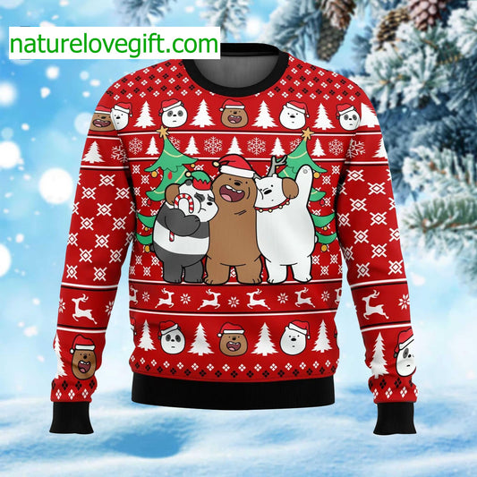 We Bare Bears Ugly Christmas Sweater - Holiday Gift product image