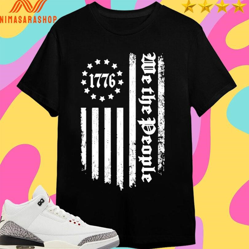 We The People 1776 Flag 13 Stripes - Adult & Kids T-Shirts, Sweatshirts & Hoodies apparel design preview 1
