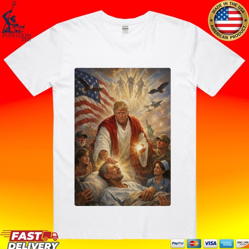 Pope Leo Xiv President Trump Jesus Christ Artwork - Adult & Kids T-Shirts, Sweatshirts & Hoodies apparel design preview 1