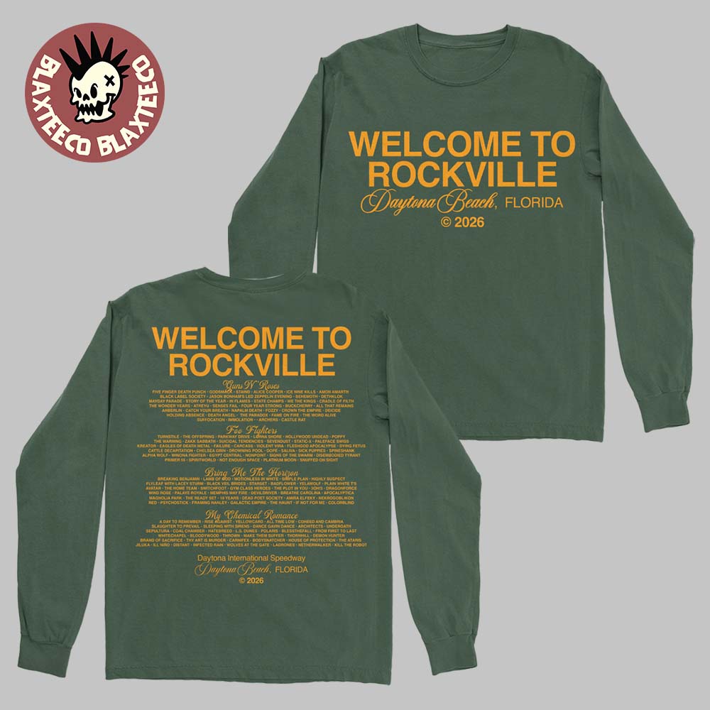 Welcome To Rockville 2026 Festival Merch Daytona - Adult & Kids T-Shirts, Sweatshirts & Hoodies apparel design preview 1