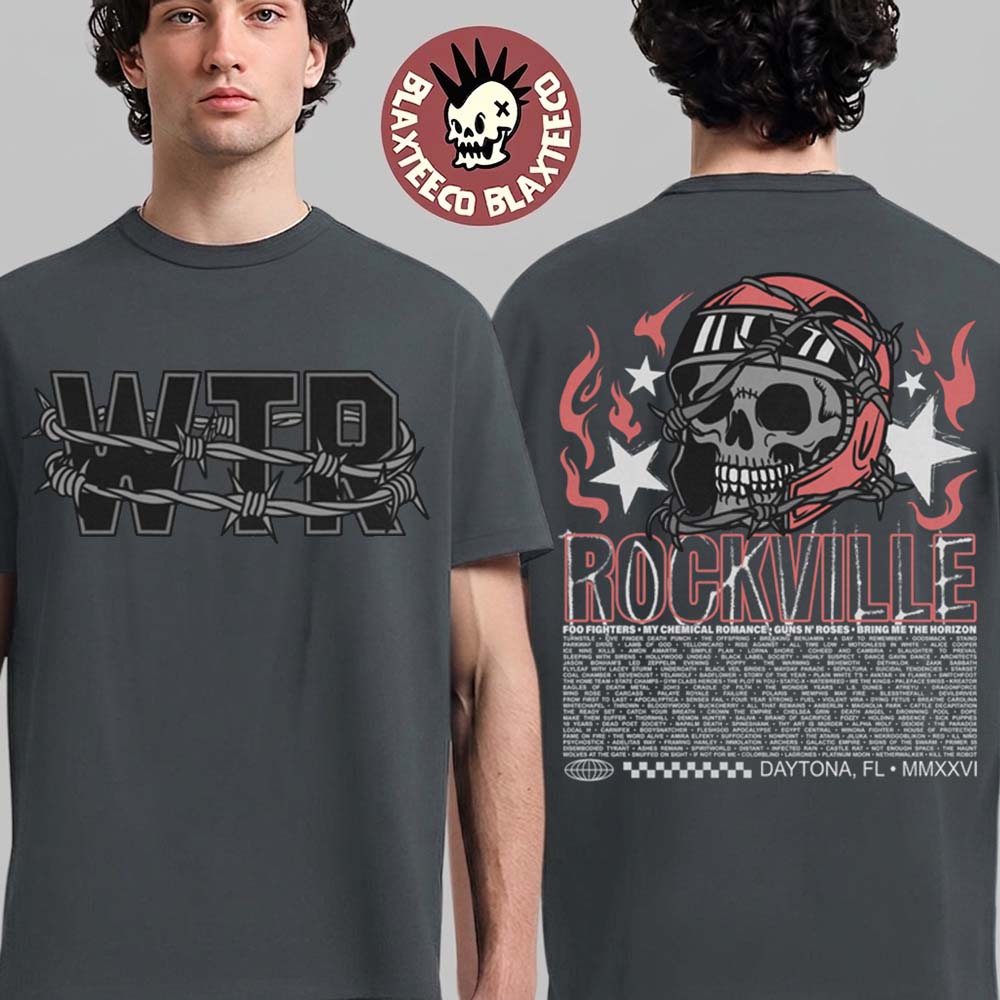 Welcome To Rockville 2026 Festival Merch Daytona - Adult & Kids T-Shirts, Sweatshirts & Hoodies apparel design preview 1