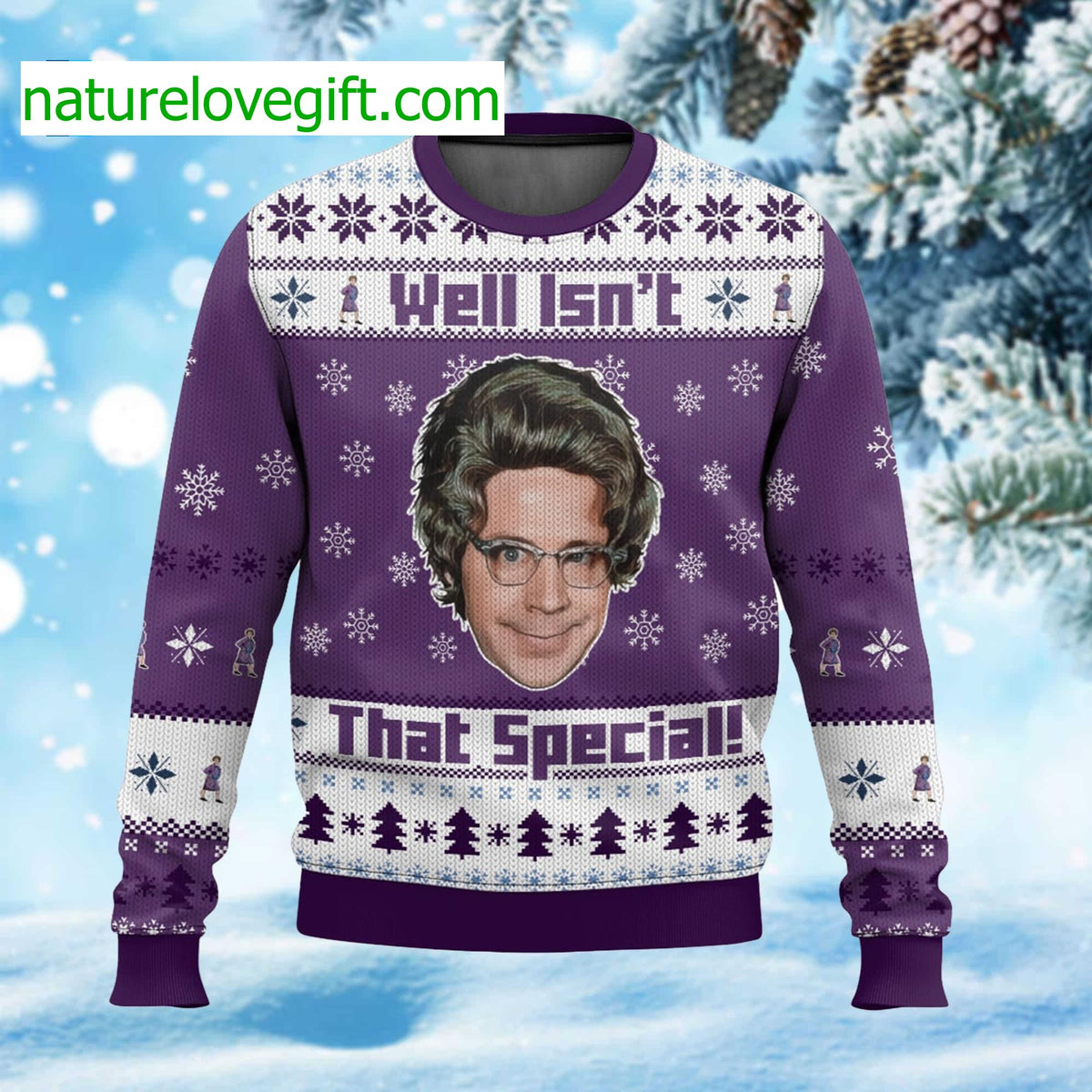 Well Isn’t That Special Ugly Christmas Sweater - Holiday Gift product image