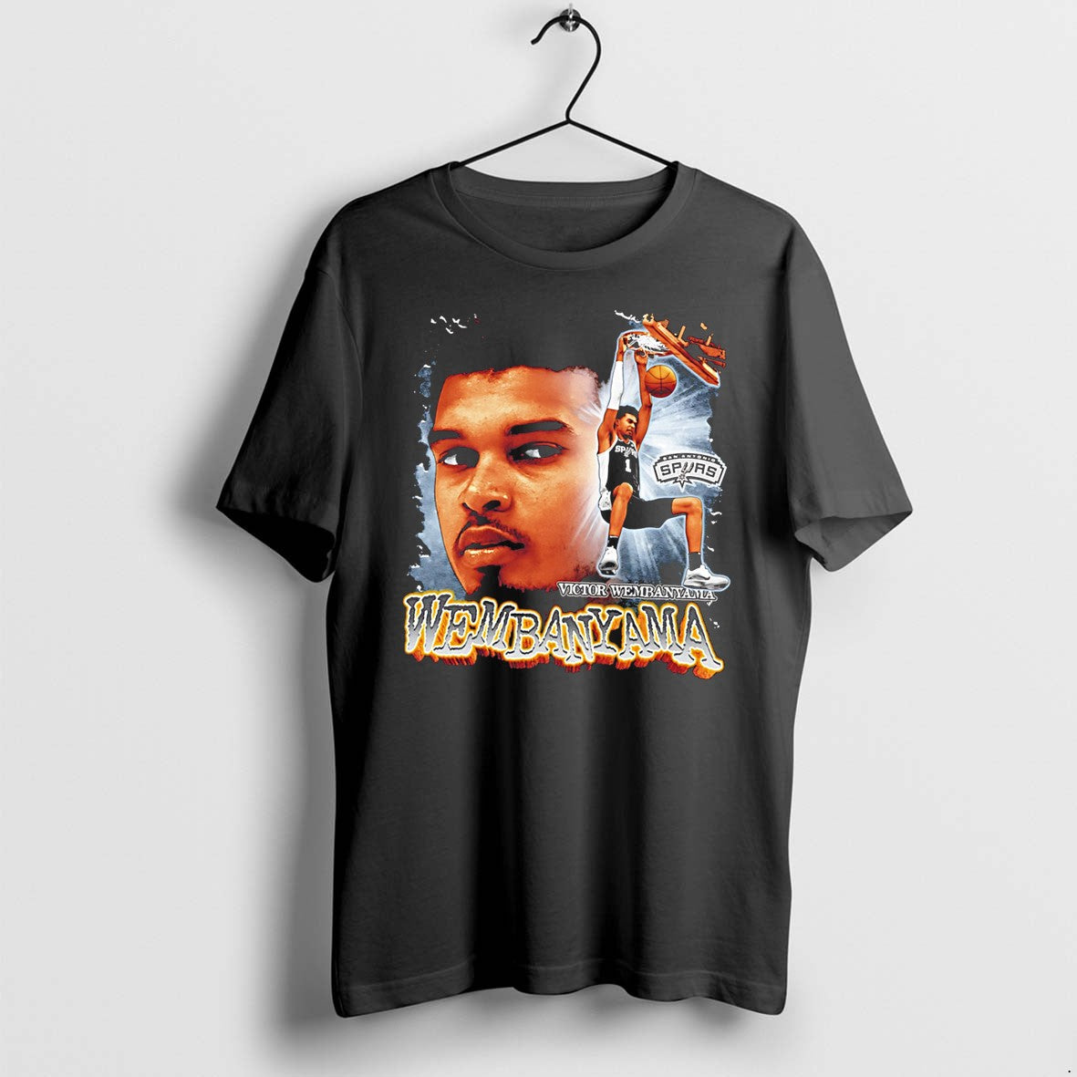 Wemby Victor Wembanyama San Antonio Spurs Graphic - Adult & Kids T-Shirts, Sweatshirts & Hoodies apparel design preview 1