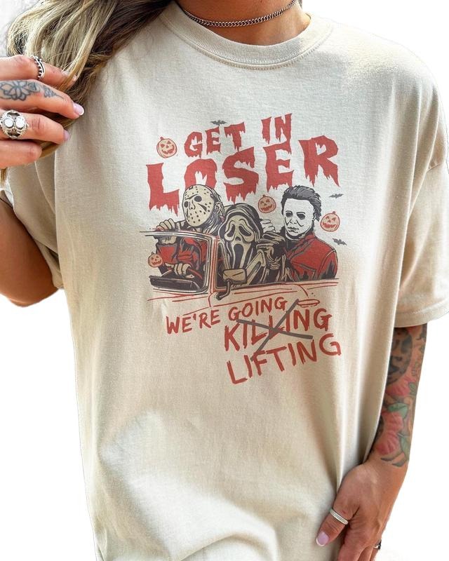 Were Going Lifting Gym Retro Halloween Horror - Adult & Kids T-Shirts, Sweatshirts & Hoodies apparel design preview 1