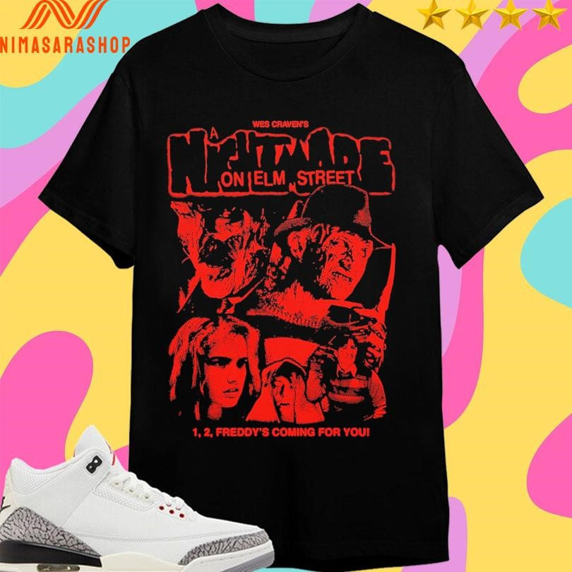 Wes Craven’s A Nightmare On Elm Street 1 2 - Adult & Kids T-Shirts, Sweatshirts & Hoodies apparel design preview 1