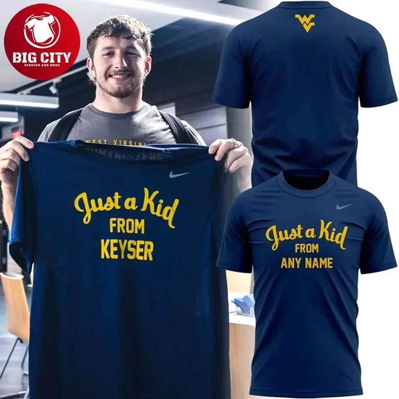 West Virginia Mountaineers Just a kid from Two Sided - Adult & Kids T-Shirts, Sweatshirts & Hoodies apparel design preview 1